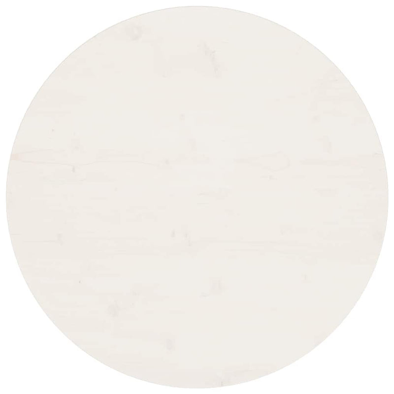 vidaXL fehér tömör fenyőfa asztallap Ø70 x 2,5 cm