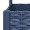vidaXL kék-szürke kerti virágláda ráccsal 80 x 40 x 121,5 cm PP