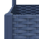 vidaXL kékszürke PP rácsos kerti ültetőláda 120 x 120 x 121,5 cm