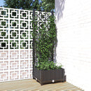 vidaXL fekete polipropilén rácsos kerti ültetőláda 40 x 40 x 121,5 cm