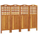 vidaXL 4 paneles tömör akácfa térelválasztó 162x2x115 cm