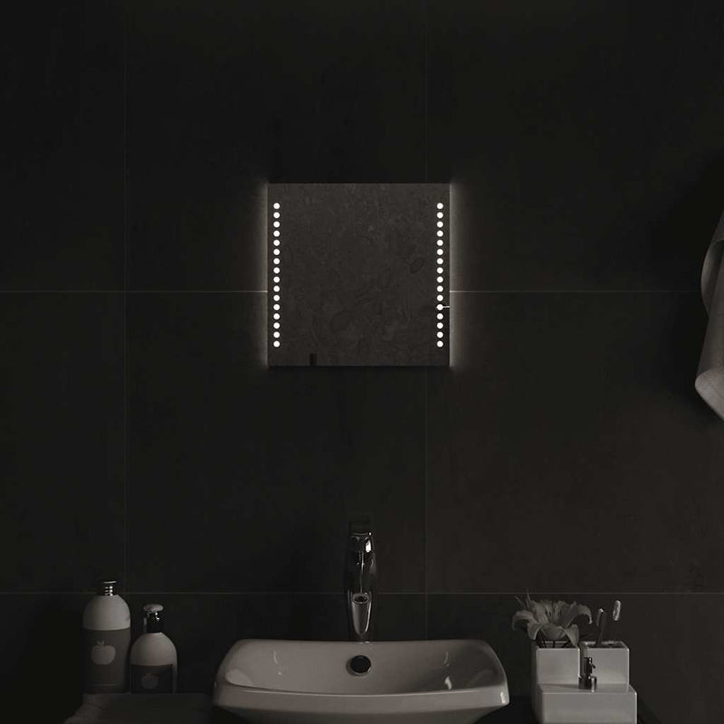 vidaXL LED-es fürdőszobatükör 30x30 cm