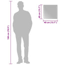 vidaXL LED-es fürdőszobatükör 40x40 cm