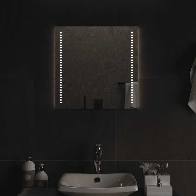 vidaXL LED-es fürdőszobatükör 50x50 cm