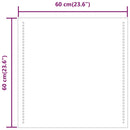 vidaXL LED-es fürdőszobatükör 60x60 cm