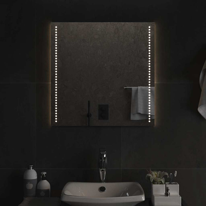 vidaXL LED-es fürdőszobatükör 60x60 cm
