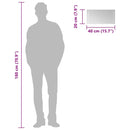 vidaXL LED-es fürdőszobatükör 40 x 20 cm