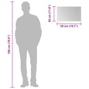 vidaXL LED-es fürdőszobatükör 50x30 cm