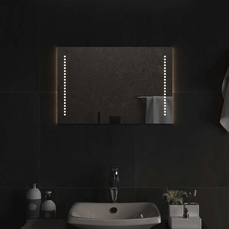 vidaXL LED-es fürdőszobatükör 60x40 cm