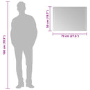 vidaXL LED-es fürdőszobatükör 70x50 cm