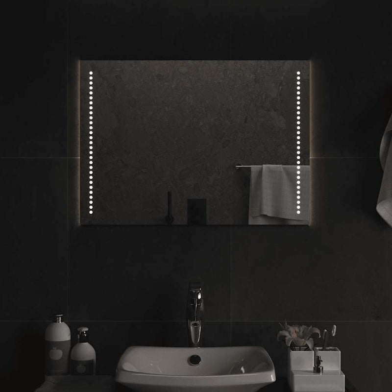 vidaXL LED-es fürdőszobatükör 70x50 cm