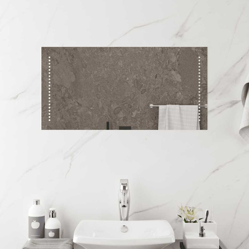 vidaXL LED-es fürdőszobatükör 80 x 40 cm