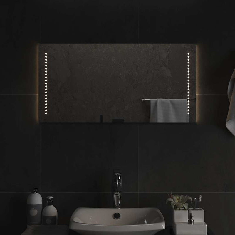 vidaXL LED-es fürdőszobatükör 80 x 40 cm