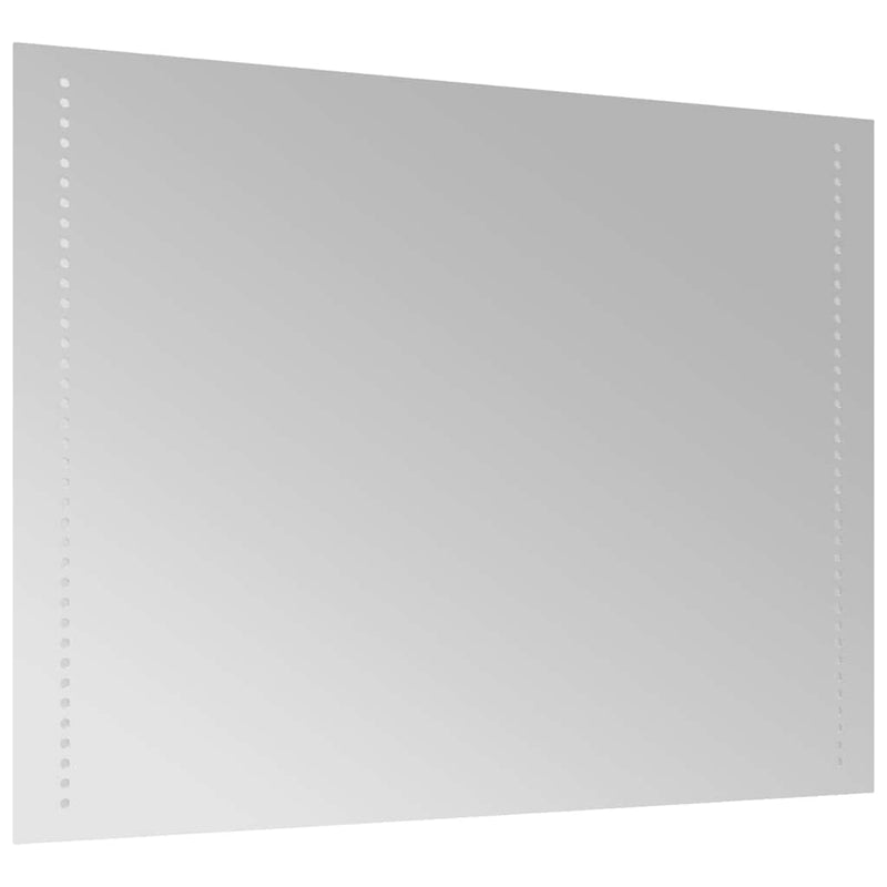 vidaXL LED-es fürdőszobatükör 80x60 cm