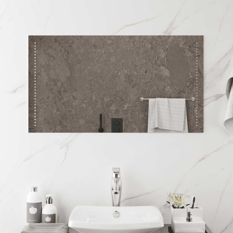 vidaXL LED-es fürdőszobatükör 90x50 cm