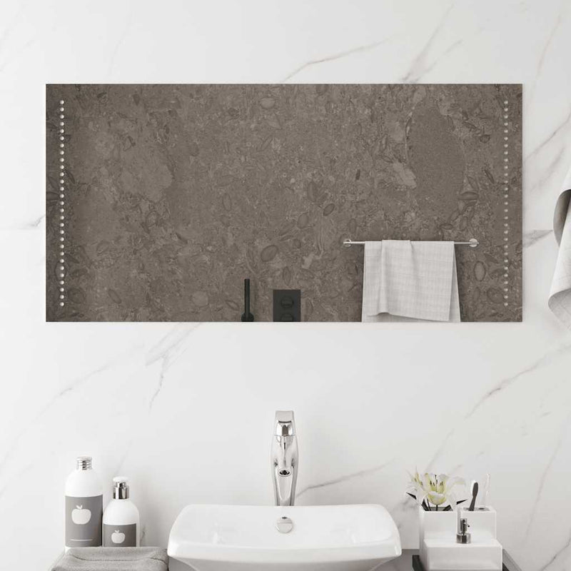 vidaXL LED-es fürdőszobatükör 100x50 cm