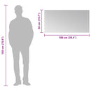 vidaXL LED-es fürdőszobatükör 100x50 cm