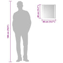 vidaXL LED-es fürdőszobatükör 40x40 cm