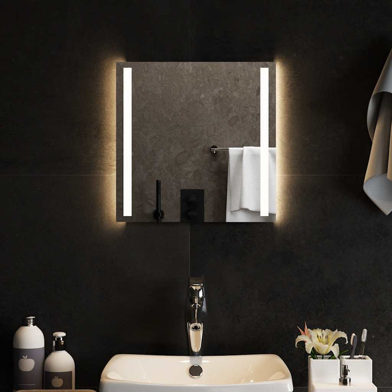 vidaXL LED-es fürdőszobatükör 40x40 cm