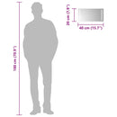 vidaXL LED-es fürdőszobatükör 40 x 20 cm