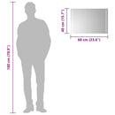 vidaXL LED-es fürdőszobatükör 60x40 cm