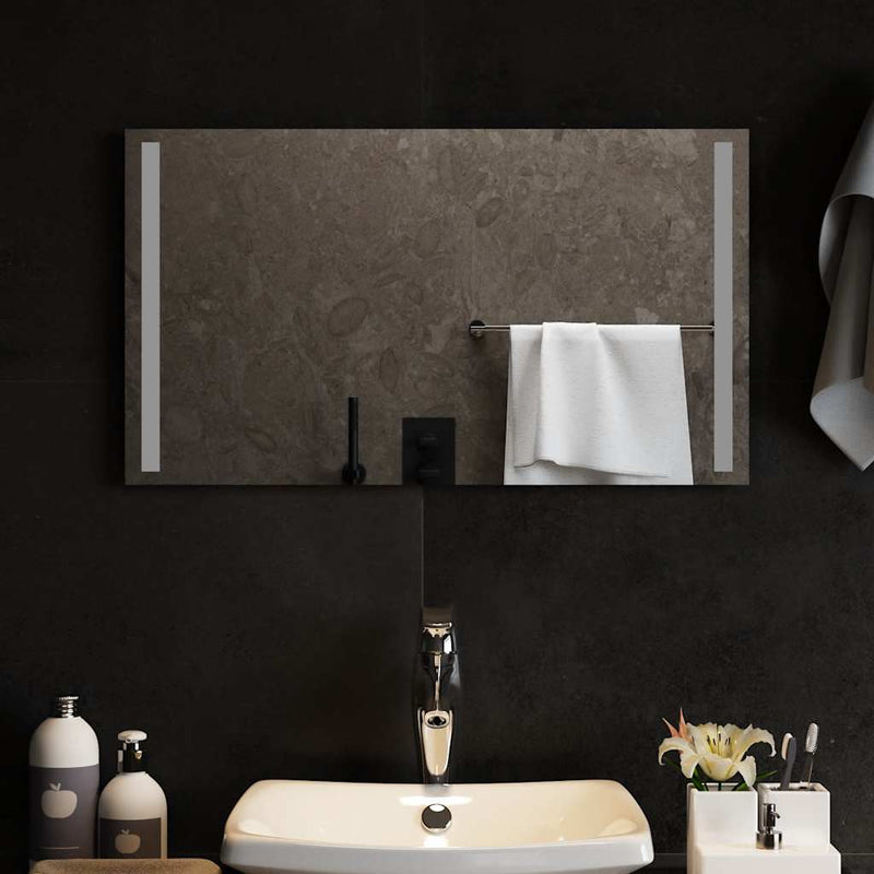 vidaXL LED-es fürdőszobatükör 70x40 cm