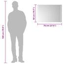 vidaXL LED-es fürdőszobatükör 70x50 cm