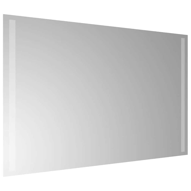 vidaXL LED-es fürdőszobatükör 80 x 50 cm