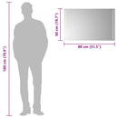 vidaXL LED-es fürdőszobatükör 80 x 50 cm