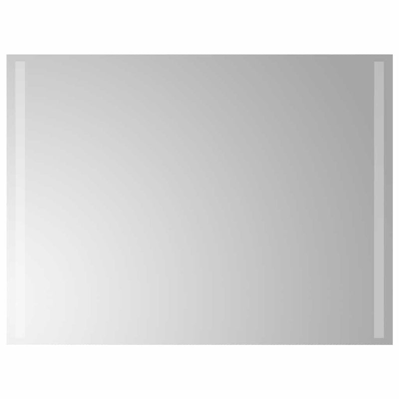 vidaXL LED-es fürdőszobatükör 80x60 cm