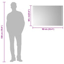 vidaXL LED-es fürdőszobatükör 90x60 cm