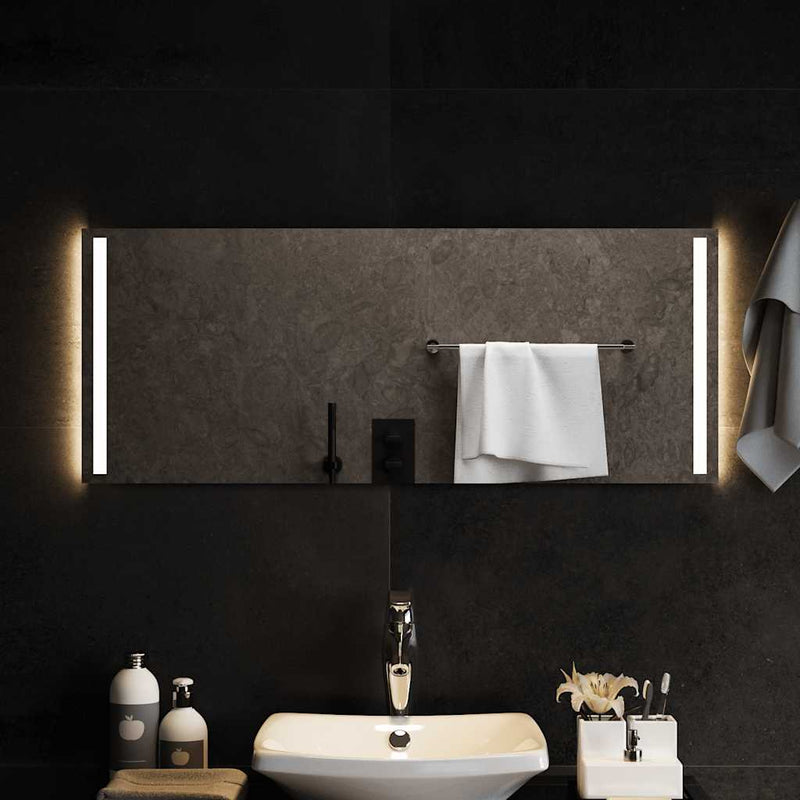 vidaXL LED-es fürdőszobatükör 100x40cm