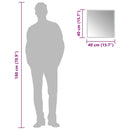 vidaXL LED-es fürdőszobatükör 40x40 cm