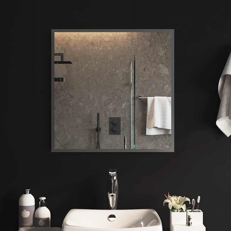 vidaXL LED-es fürdőszobatükör 60x60 cm