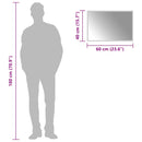 vidaXL LED-es fürdőszobatükör 60x40 cm