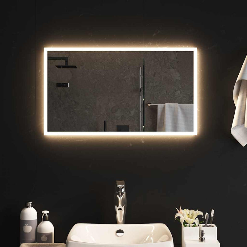 vidaXL LED-es fürdőszobatükör 70x40 cm