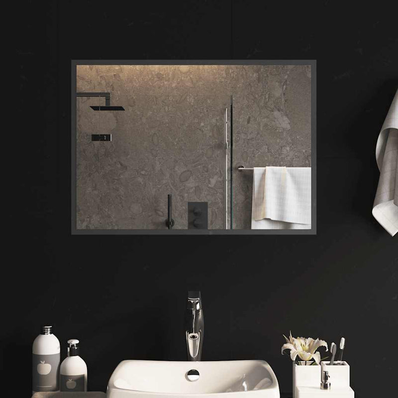vidaXL LED-es fürdőszobatükör 70x50 cm