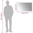 vidaXL LED-es fürdőszobatükör 80 x 50 cm