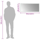 vidaXL LED-es fürdőszobatükör 90x40 cm