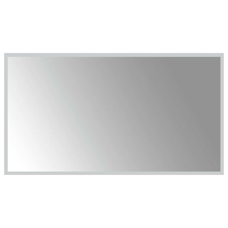 vidaXL LED-es fürdőszobatükör 90x50 cm