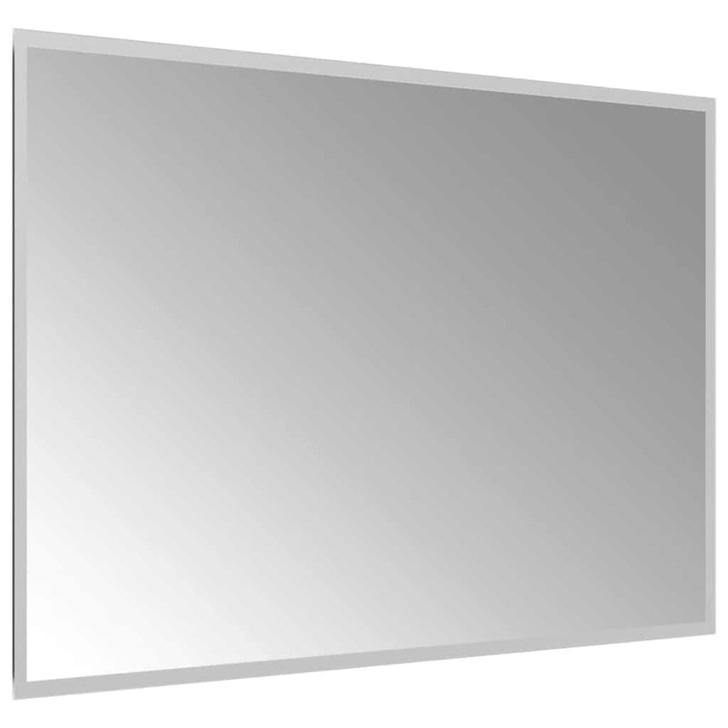 vidaXL LED-es fürdőszobatükör 90x60 cm