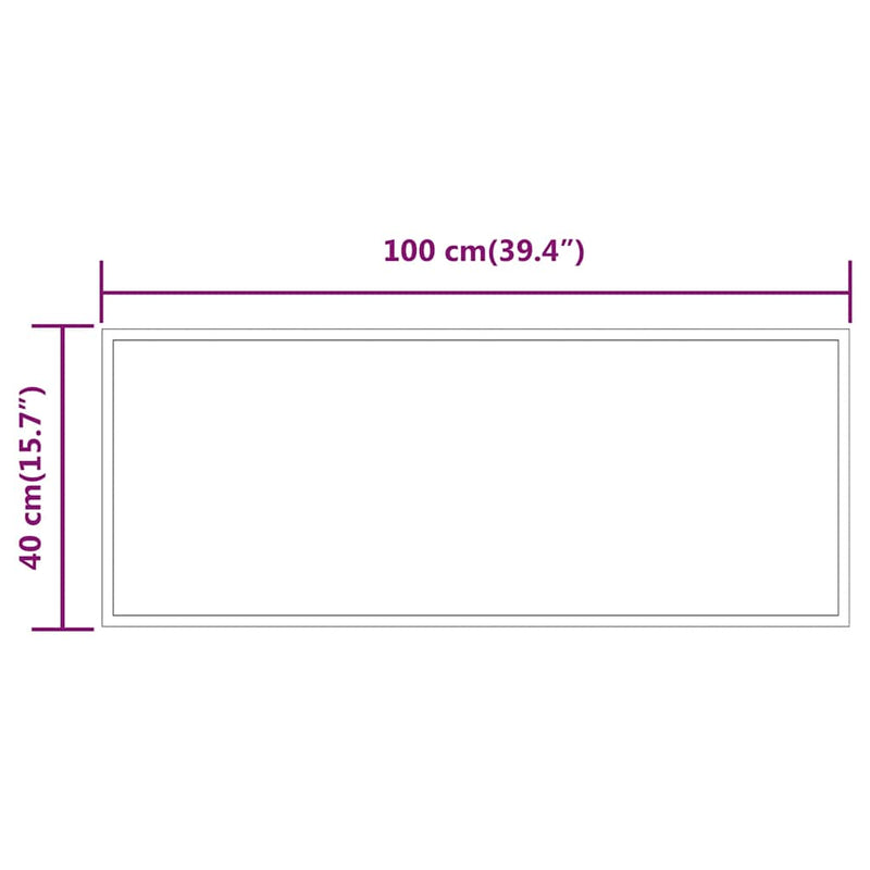 vidaXL LED-es fürdőszobatükör 100x40cm