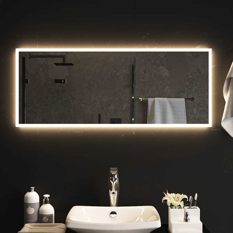 vidaXL LED-es fürdőszobatükör 100x40cm