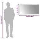 vidaXL LED-es fürdőszobatükör 100x50 cm