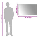 vidaXL LED-es fürdőszobatükör 100x60 cm