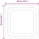 vidaXL LED-es fürdőszobatükör 30x30 cm