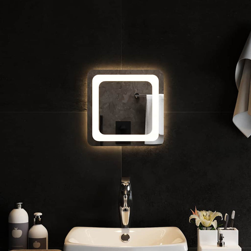vidaXL LED-es fürdőszobatükör 30x30 cm