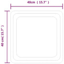 vidaXL LED-es fürdőszobatükör 40x40 cm