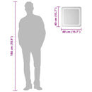 vidaXL LED-es fürdőszobatükör 40x40 cm