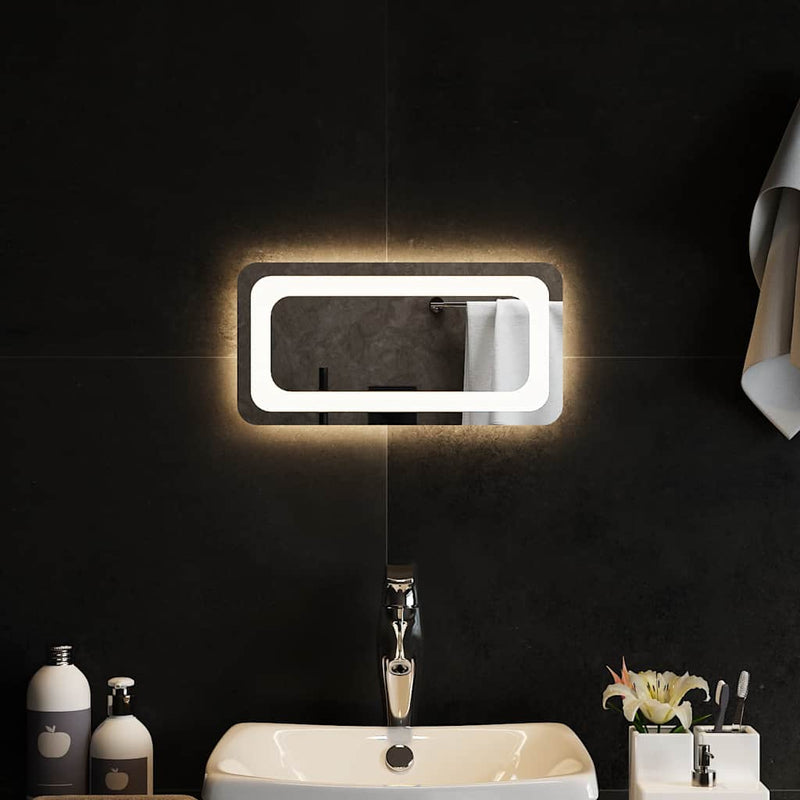 vidaXL LED-es fürdőszobatükör 40 x 20 cm